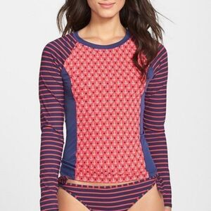 SPERRY Anchors Away Long Sleeve Rash Guard Top - Size Large
